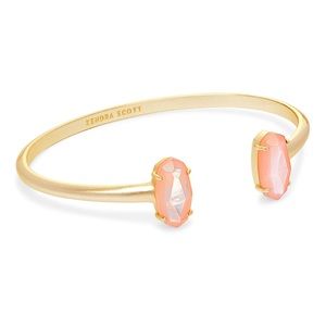 Kendra Scott Edie Gold Cuff Bracelet Peach Pearl
